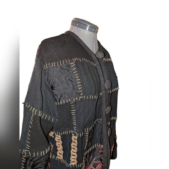 Sandy Starkman vintage black patchwork jacket - Picture 3 of 8